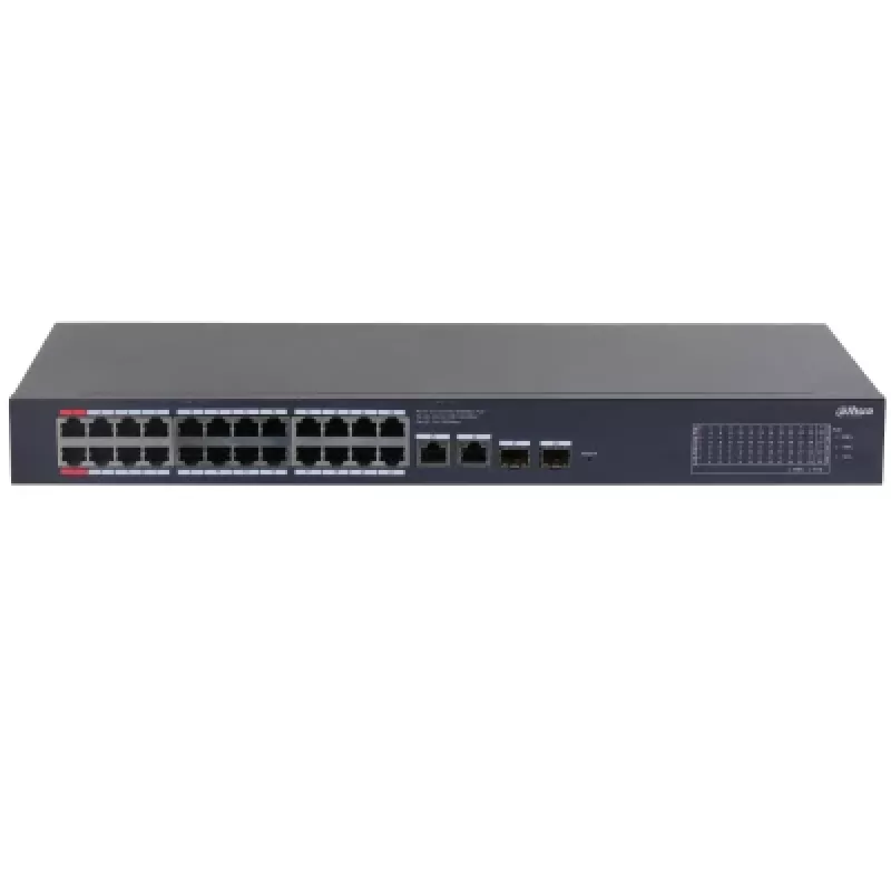 Dahua Technology CS4228-24GT-375 Managed L2 Gigabit Ethernet (10/100/1000) Power over Ethernet (PoE) Melns