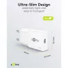 USB-C PD GaN ātrais lādētājs plāns (30 W) (balts)