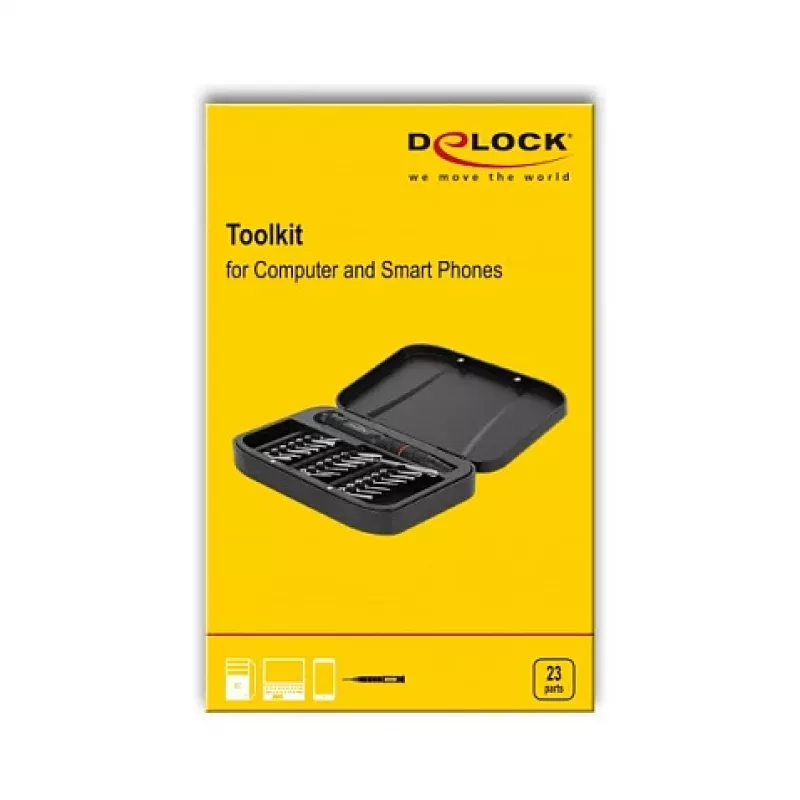 Skrūvgrieža uzgaļu komplekts DeLOCK 64066 22 gab.