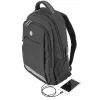 Piezīmjdatora mugursoma Tellur Companion 15.6 collas ar USB pieslēgvietu, melna