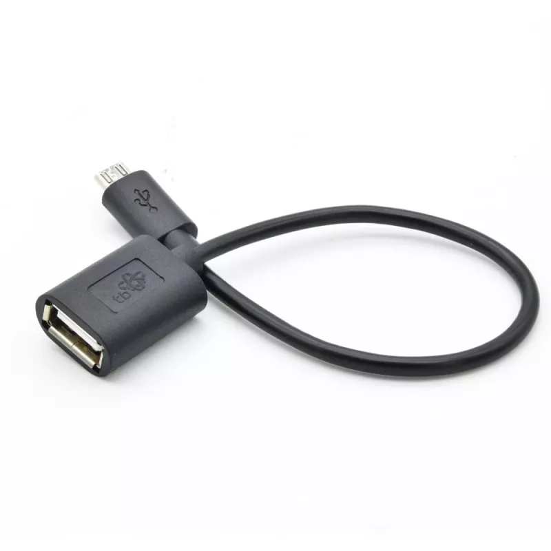 OTG kabelis TB AKTBXKUWOTG015B 15 cm, melns, USB OTG savienojums
