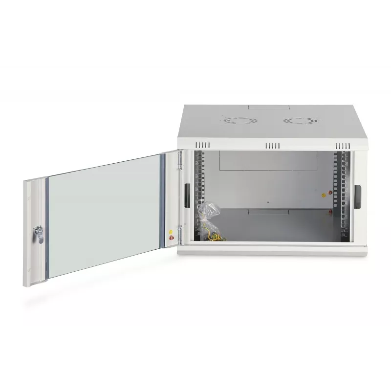 Wall-mounted rack cabinet DIGITUS Dynamic‑N 7U 19 inch 600x600 mm, unmounted, IP20, key lock
