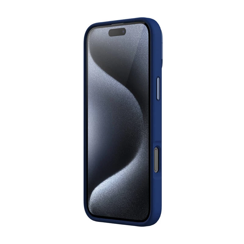 Magnētiskais aizsargvāciņš Nillkin LensWing Apple iPhone 16 Pro Max — zils, saderīgs ar MagSafe, paaugstināta kameras apmale