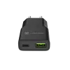 Strāvas adapteris NATEC Ribera NUC-2377 — 1×USB-A, 1×USB-C, 3 A izeja