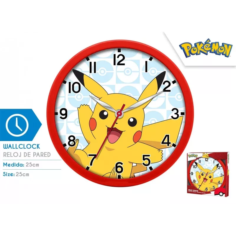 Sienas pulkstenis Pokemon Pikachu 25cm