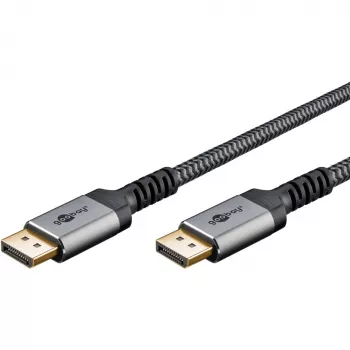 Goobay 65267 DisplayPort kabelis 5 m melns - sudrabains (65267)