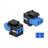 Keystone Module LC Duplex female to LC Duplex female DeLOCK