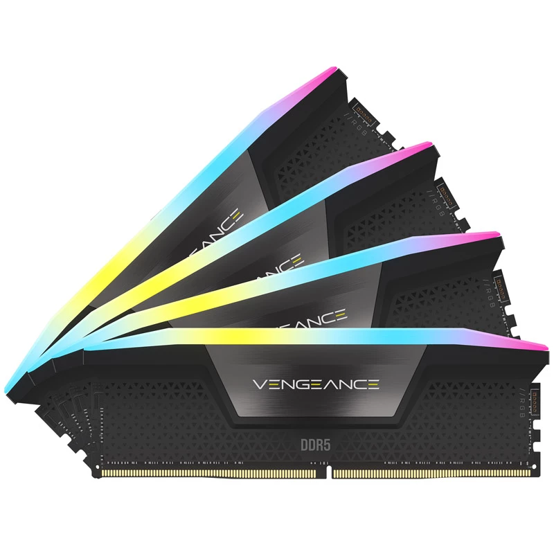 Corsair DDR5 64GB PC 6400 CL32 KORSAIR KOMPLEKTS (4x16GB) VENGEANCE RGB B mazumtirdzniecība - 64 GB