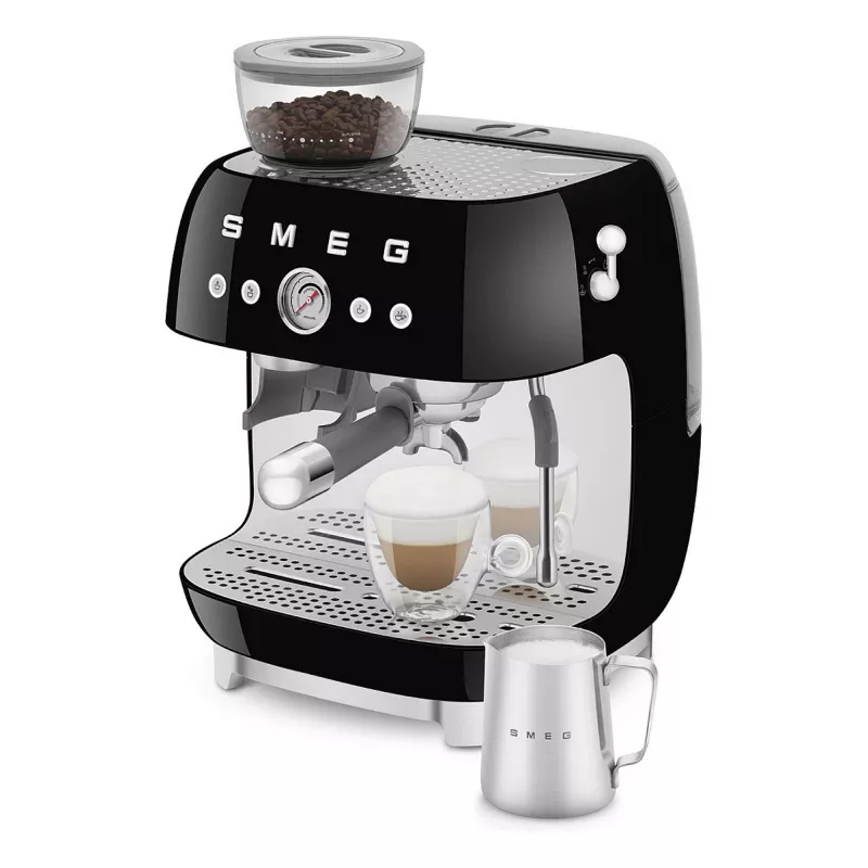 SMEG EGF03BLEU Espresso automāts. Kafijas automāts 50. gadu stilā. melns