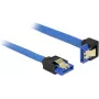 SATA kabelis DeLOCK 85088 0,1 m SATA 7-pin melns/zils