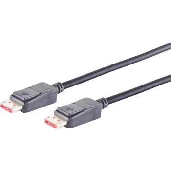 DisplayPort kabelis S/CONN 10-76025 1 m Melns
