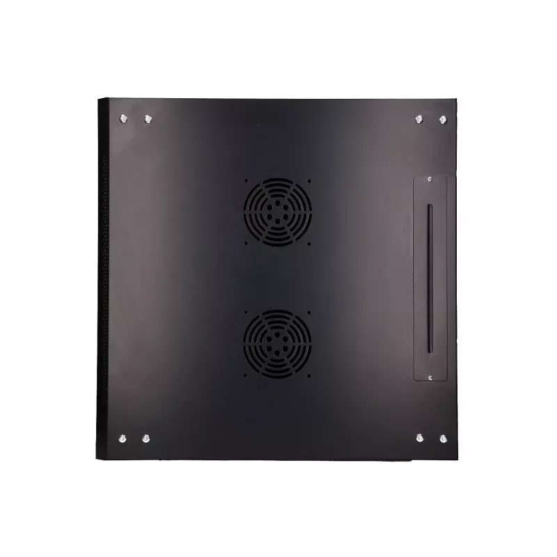 Pie sienas stiprināms statīvs Extralink Rackmount cabinet 12U 600x600 Melns