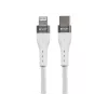 Kabelis Type C - Lightning 1m Balts