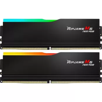 DIMM 32 GB DDR5-6000 (2x 16 GB) Dual-Kit, Arbeitsspeicher schwarz, F5-6000J3636F16GX2-RM5NRK, Ripjaws M5 Neo RGB, AMD EXPO