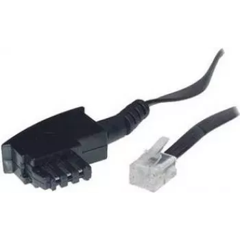 S/CONN 10m TAE-F – RJ 11 melns caurspīdīgs ShiverPeaks
