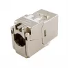 Ekranēts Cat.6A plāns Keystone savienotājs, EQUIP 767223, bez instrumentiem, RJ-45, plakans, sudraba, 8 gab.