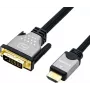 ROLINE 11.04.5876 Video kabeļa adapteris 1,5 m HDMI A tipa (standarta) DVI-D melns - sudraba (11.04.5876)