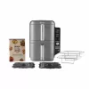 Ninja SL400EU friteze Double 9,5 L 2470 W Karstā gaisa friteze Melna, pelēka