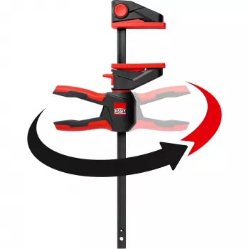 Vienas rokas skava Bessey EZ360-15 ar rotējošu rokturi, 150 mm saspiešanas dziļums, 80 mm