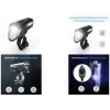 Velosipēda priekšējais lukturis FISCHER 007790 100 Lux LED, darbināms ar baterijām, melns