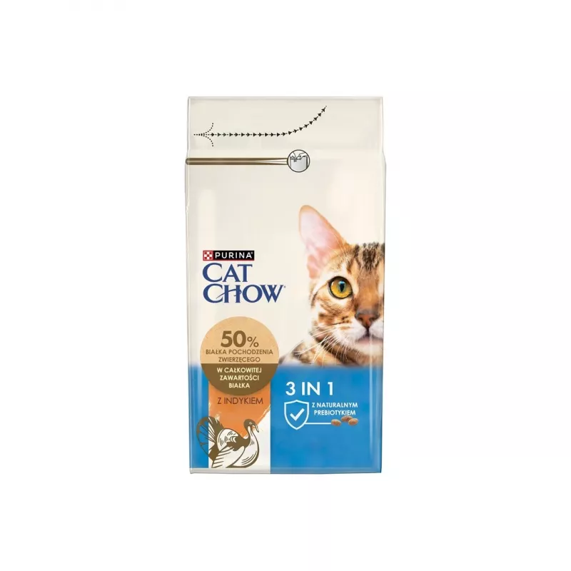 Purina CAT CHOW kaķu sausā barība 1.5 kg Pieaugušiem tītars