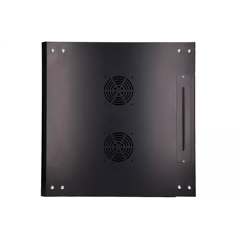 Pie sienas stiprināms statīvs Extralink 9U 600x600 Melns