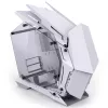 Mini Micro-ATX tornis Jonsbo MOD3 rūdīta stikla balts datora korpuss, Mini-ITX/Micro-ATX atbalsts