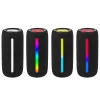 Pārnēsājams stereo skaļrunis TRACER Stripe Melns — 10 W RMS, Bluetooth/vadu, USB-A un USB-C, MicroSD, iebūvēts akumulators (līdz 5 h)