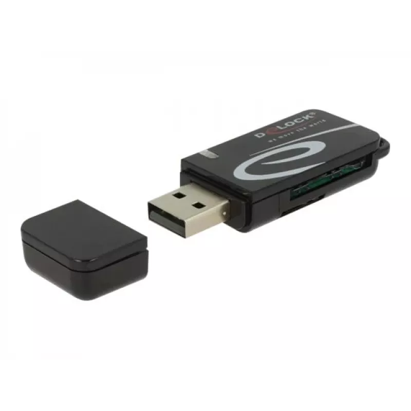 Karšu lasītājs DeLOCK Mini USB 2.0 ar SD un Micro SD slotu