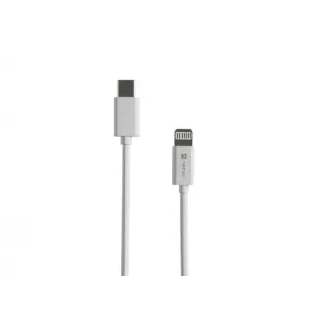 Kabelis Lightning (vīr.) -> USB-C (vīr.) 2m Mfi Prati Balts Natec NKA-2151