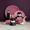Galda ķiploku spiede Ototo Design Rockula plastmasa nerūsējošais tērauds melna balta