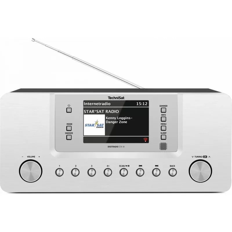 TechniSat DigitRadio 574 IR - Audiosistēma - 2 x 5 vati - Sudraba (0001/2951)