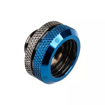 Bitspower Multi-Link adapteris, G1/4 collas vītņstienis uz 16mm OD cieto cauruli, taisns savienotājs, spīdīgi melns