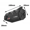 Headset FreedConn R1 PLUS E motociklu Bluetooth domofons, Bluetooth 5.0+EDR, diapazons 1000 m, IP65, FM, 1080p video, 30 h sarunu laiks