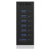 ICY BOX IB-AC618 USB 3.2 Gen 1 (3.1 Gen 1) Type-B 5000 Mbit/s Melna