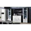 Cama viesistabas kumode UNI melns/balts glancēts