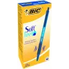 BIC lodīšu pildspalvas SOFTFEEL CLIC 0,32 mm, zila, Kaste 12 gab. 914346