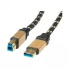 ROLINE Gold - USB kabelis - USB Type A (V) uz USB Type B (V)