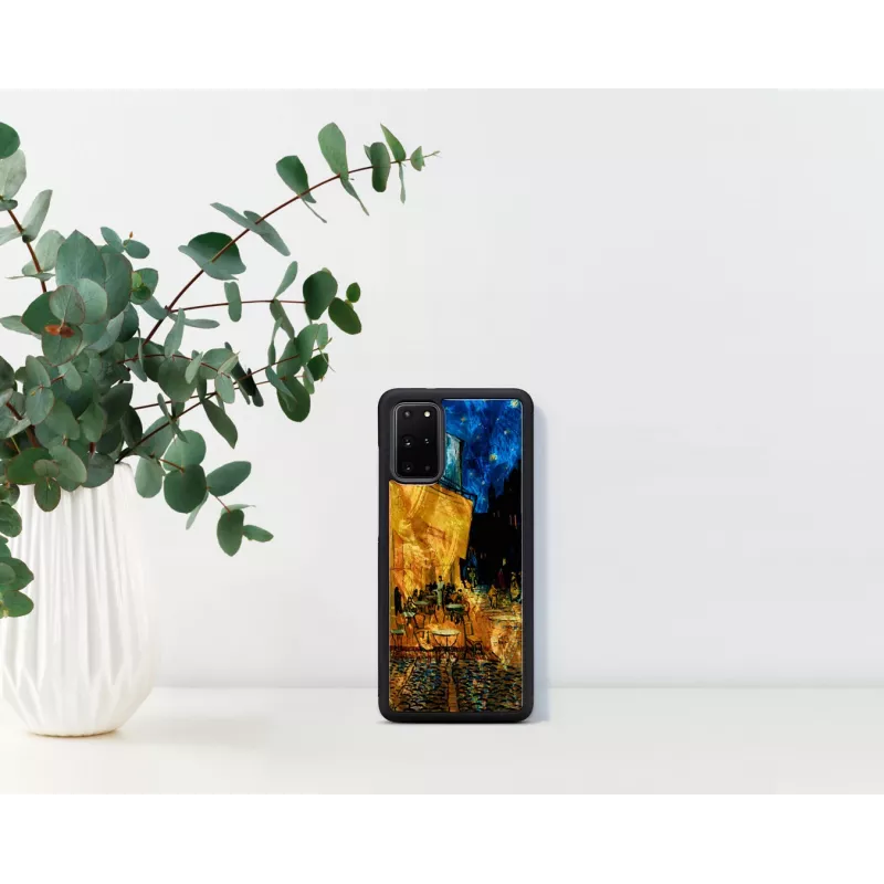 Aizsargtelefona maciņš iKins Samsung Galaxy S20+ — melns Cafe Terrace