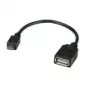 VALUE USB 2.0 kabelis, USB 2.0 Type Micro B - Type A BU, OTG 0,15 m (11.99.8311)