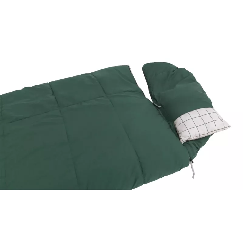 Guļammaiss Outwell Camper Prime daļēji taisnstūra 900×2350 mm, maks. lietotāja augums 200 cm, kokvilna/poliesters, zaļš