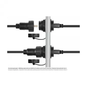 Good Connections Industrie-Plug S4 -USB 2.0 A-A 1m kabelis