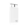 Power bank EnerGo 10000mAh balts-melns