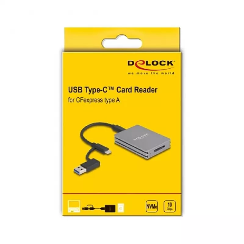 Delock 91012 USB Type-C karšu lasītājs priekš CFexpress Type A