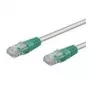 Wentronic Goobay CAT 5e Crossover-komutācijas kabelis, U/UTP, pelēka, Green, pelēka-Green, 0.25 m - CCA Copper Mix (68609)