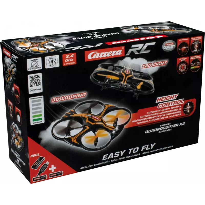 Quadkopters Carrera Toys 370503032 12 gadi Žiroskops Litija polimērs