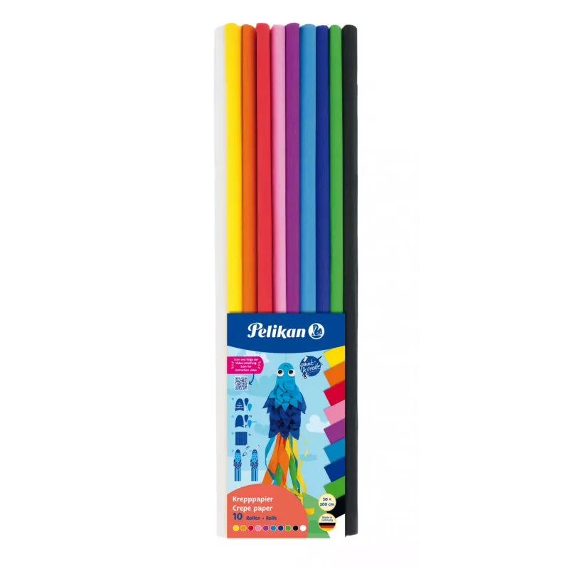 Kreppapīrs Pelikan 101622 Daudzkrāsains 500 mm 10 loksnes