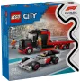 LEGO CITY 60493 F1 izstādes kravas auto ar Audi F1 sacīkšu auto