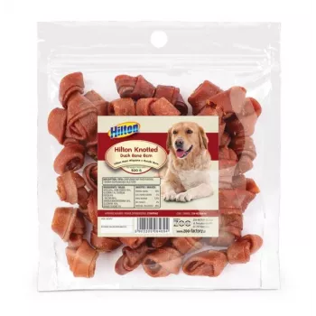 HILTON Knotted Duck Bone 6 cm - suņu košļājamais - 500g