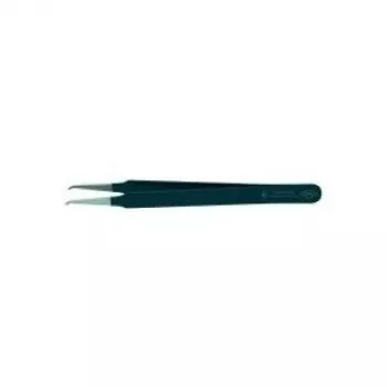 Knipex 92 08 78 ESD Precīzijas pincetes, plakanas, saliektas 45° leņķī, 120 mm